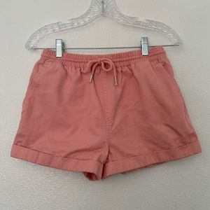 Elastic Pink Tie Shorts | Size M